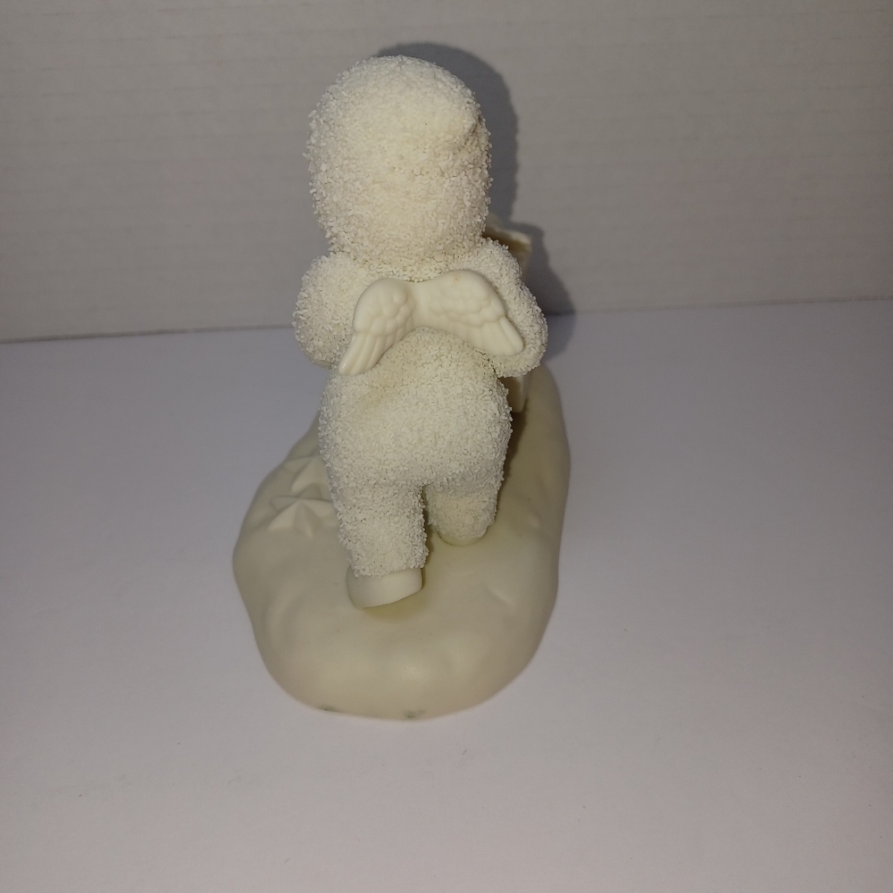Vintage Department 56 Snowbaby Figurine with Wheelbarrow In Original Book Box - Picture 7 of 8